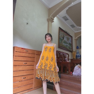 Váy hai dây chất mát ( ảnh thật )