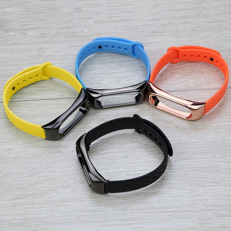 Dây đeo đồng hồ thay thế được silicone cho Xiaomi Mi Band 2 3 4 Miband 2 3 4