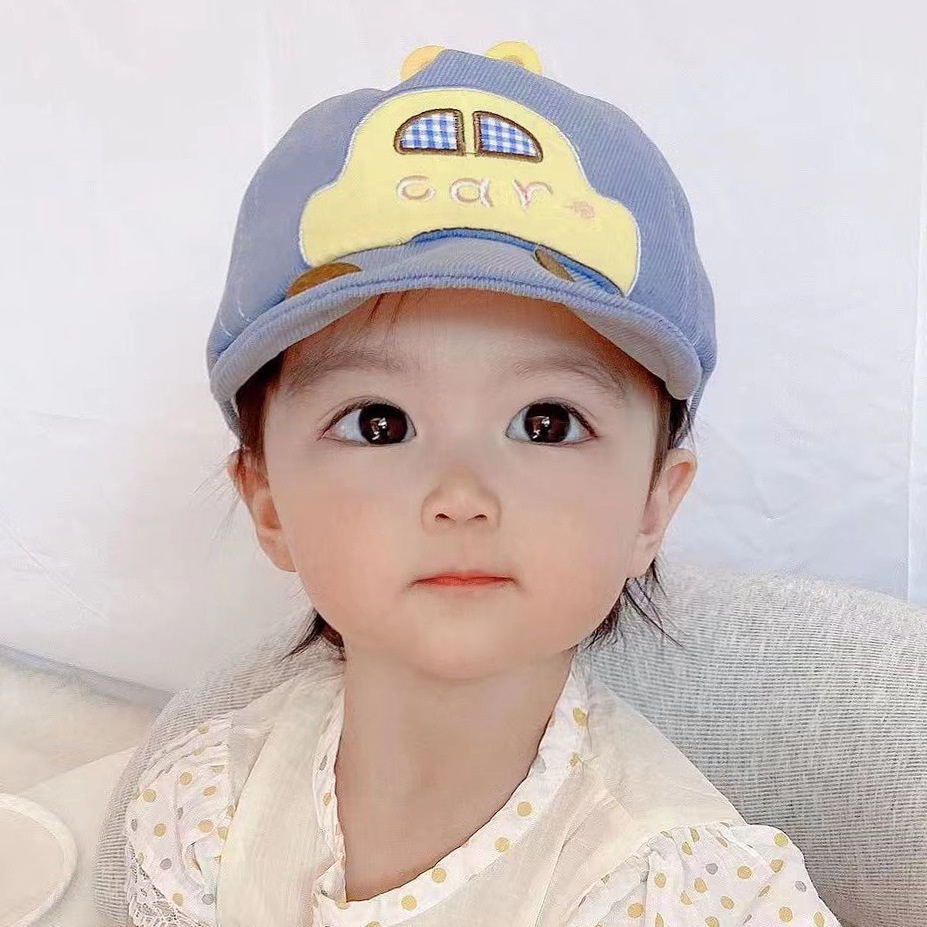 Mũ lưỡi trai chất vải xịn họa tiết siêu yêu cho bé trai bé gái 3 - 15 tháng