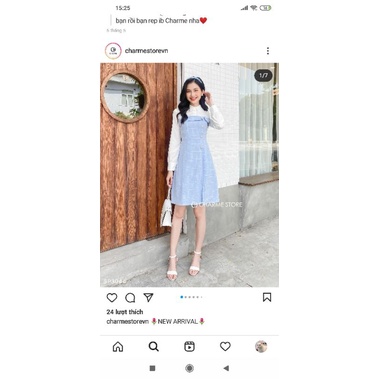 Đầm dài tay Charme Store