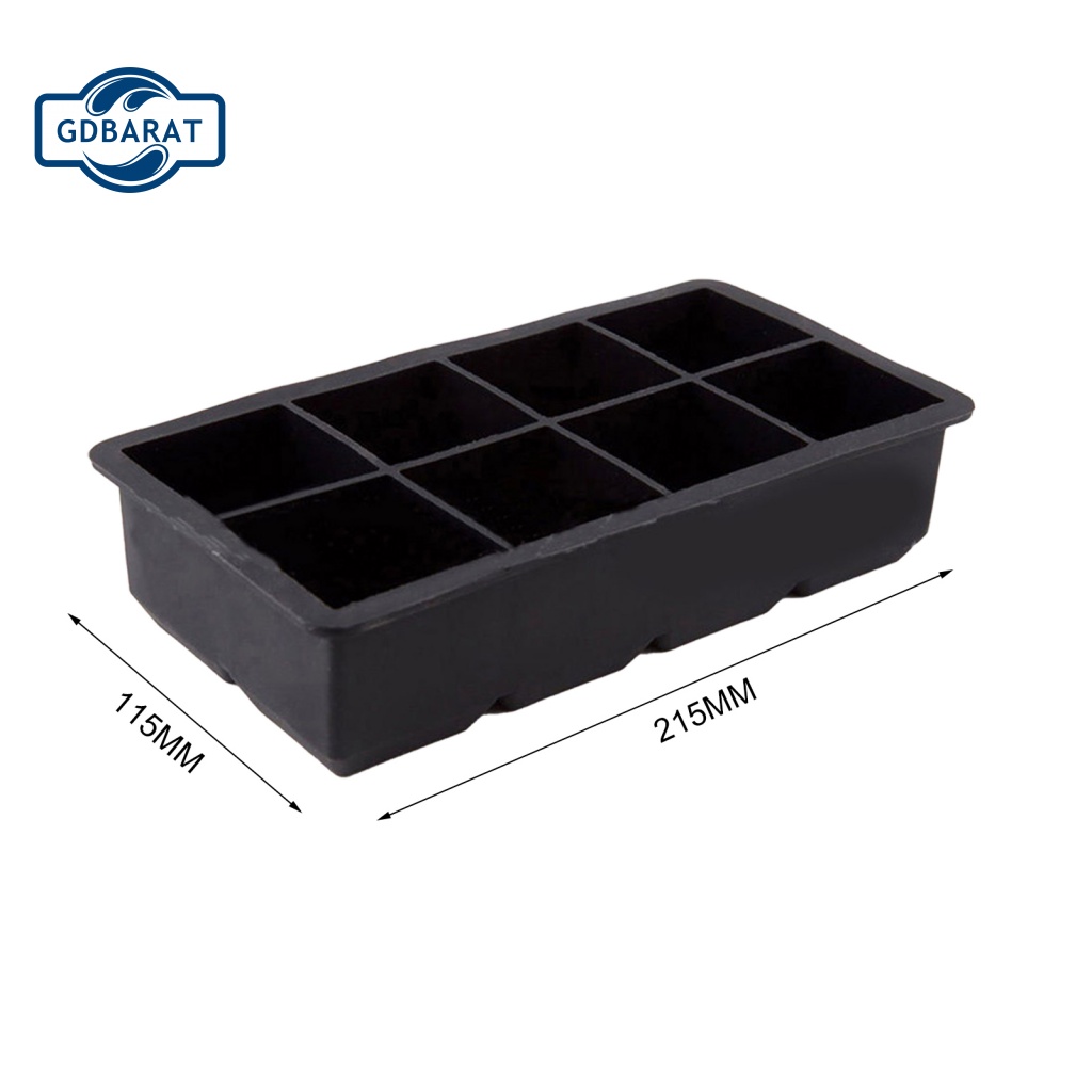 [NYCA Stock] Khuôn Làm Đá 8 Ô Màu Đen