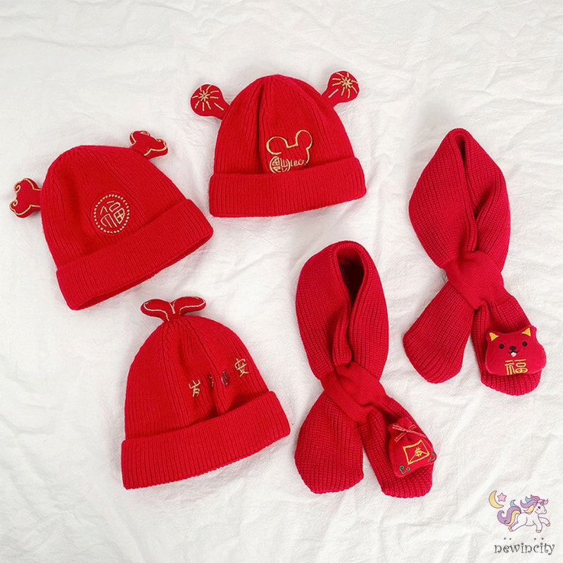 Khăn choàng cổ giữ ấm kiểu hoạt hình xinh xắn đáng yêu cho bé gái