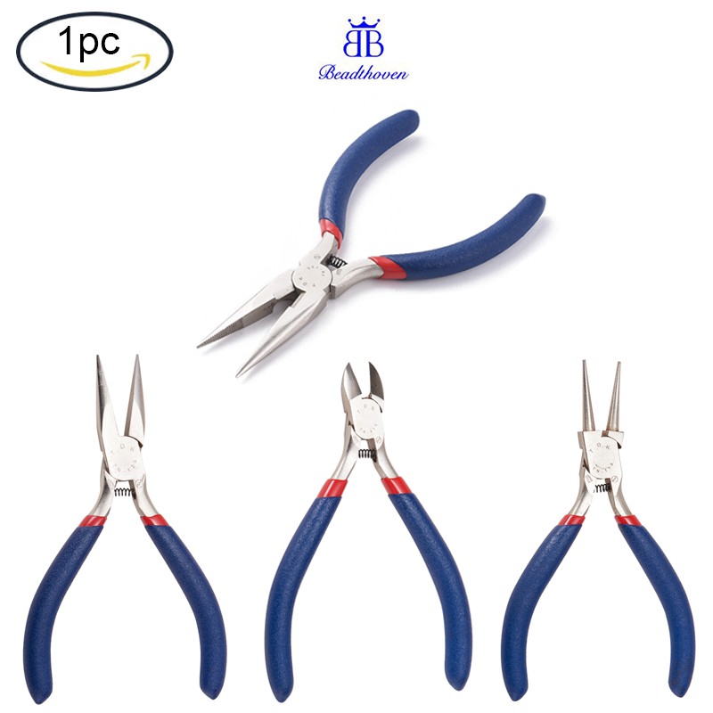 Kìm mũi thép 50 dùng làm đồ trang sức chuyên nghiệp 125x53mm