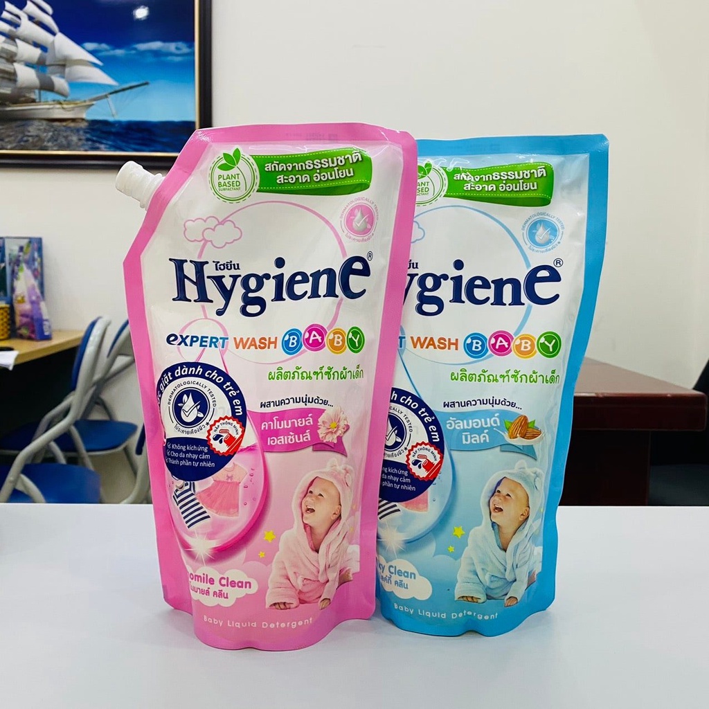 Nước giặt cho bé Hygiene Thái Lan nước giặt cho trẻ sơ sinh an toàn không gây kích ứng da 600ml