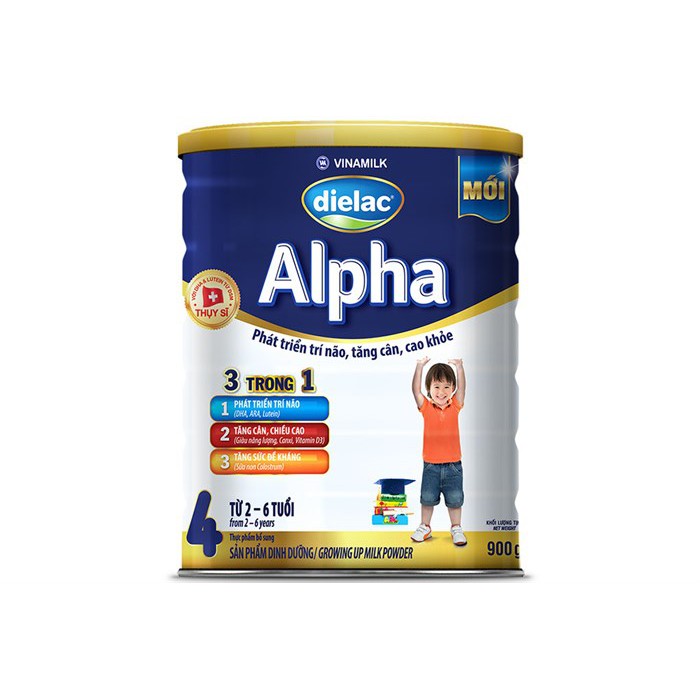 (date 2022) Sữa bột Vinamilk Dielac Alpha 4 900g