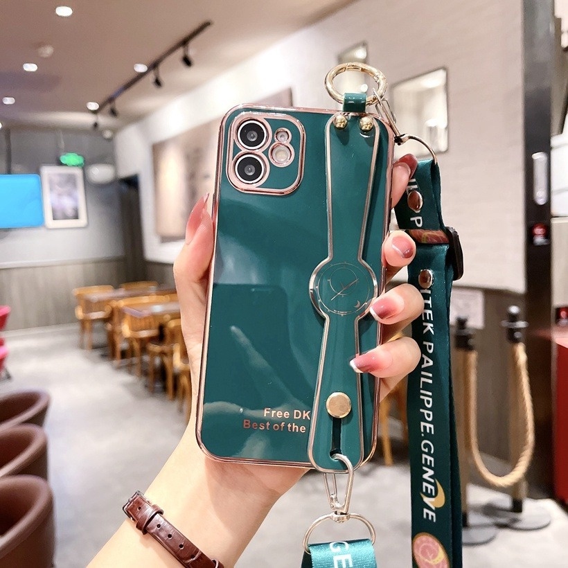 Ốp Điện Thoại Mềm Chống Sốc Có Dây Đeo Cho Mi 11 Lite Poco F3 M3 10T Redmi Note 10 10s 10 Pro