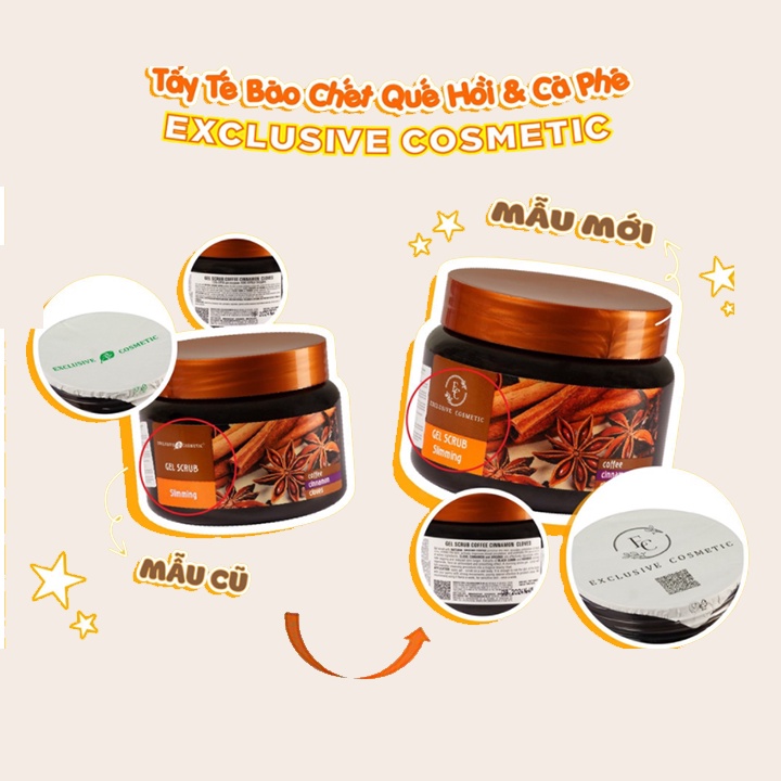 Tẩy Tế Bào Chết Toàn Thân Quế Hồi Cafe Exclusive Cosmetics 380g