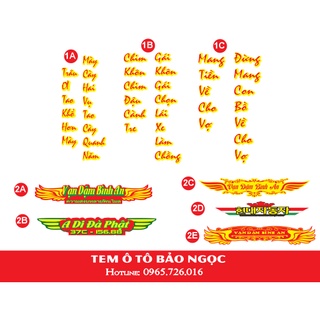 Tem xe tải Vạn dặm bình an