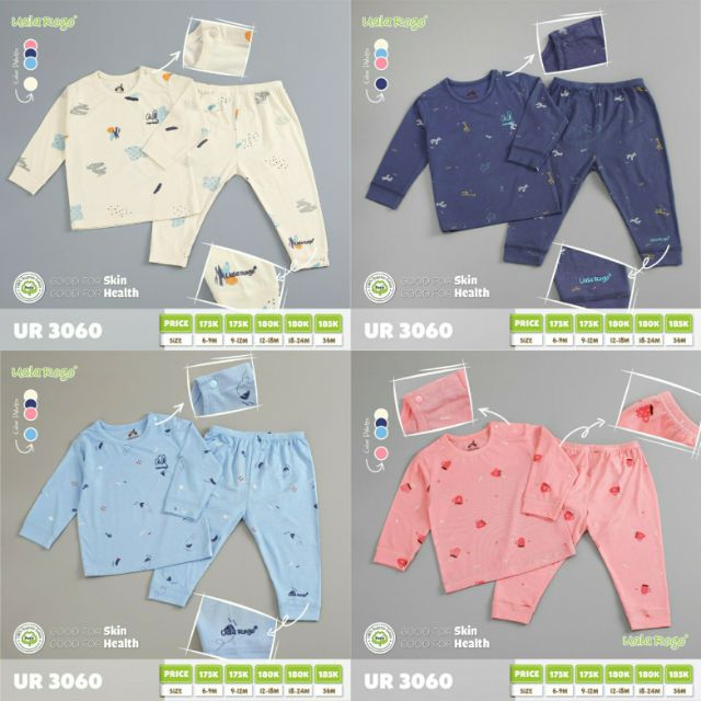 UALA & ROGO Bộ cài vai Petitt mềm mịn 3060 New