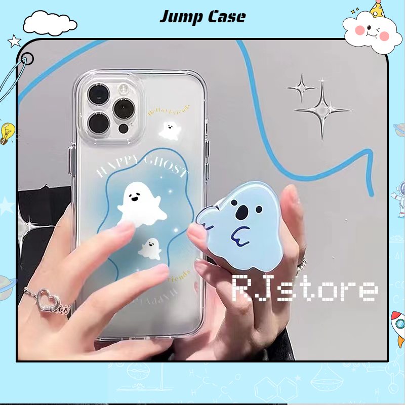Ốp Điện Thoại Tpu Mềm Trong Suốt Hình Ma Cho iPhone 14 14pro 14max 13 13pro 13prm 11 7 + 8 + Xr XS MAX 13 12 Pro MAX