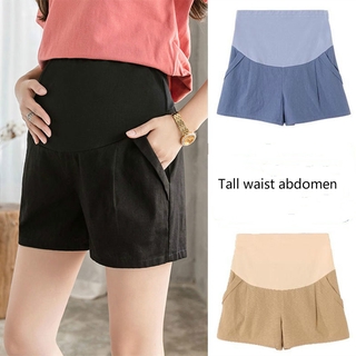 Quần Short Lưng Thun Màu Trơn Cho Mẹ Bầu