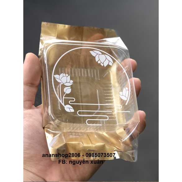 Khay túi trung thu sen vàng