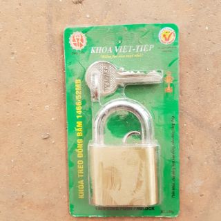 Khóa việt tiệp treo đồng bấm 1466/52mb