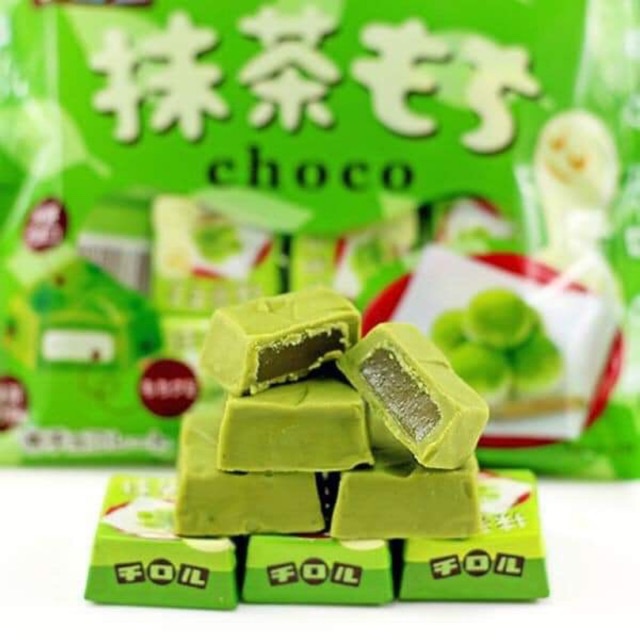 Kinako mochi matcha - Kẹo dẻo Mochi Choco vị Trà xanh