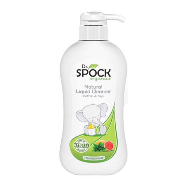 Nước rửa bình sữa organic chiết xuất thiên nhiên Dr. Spock 450ml