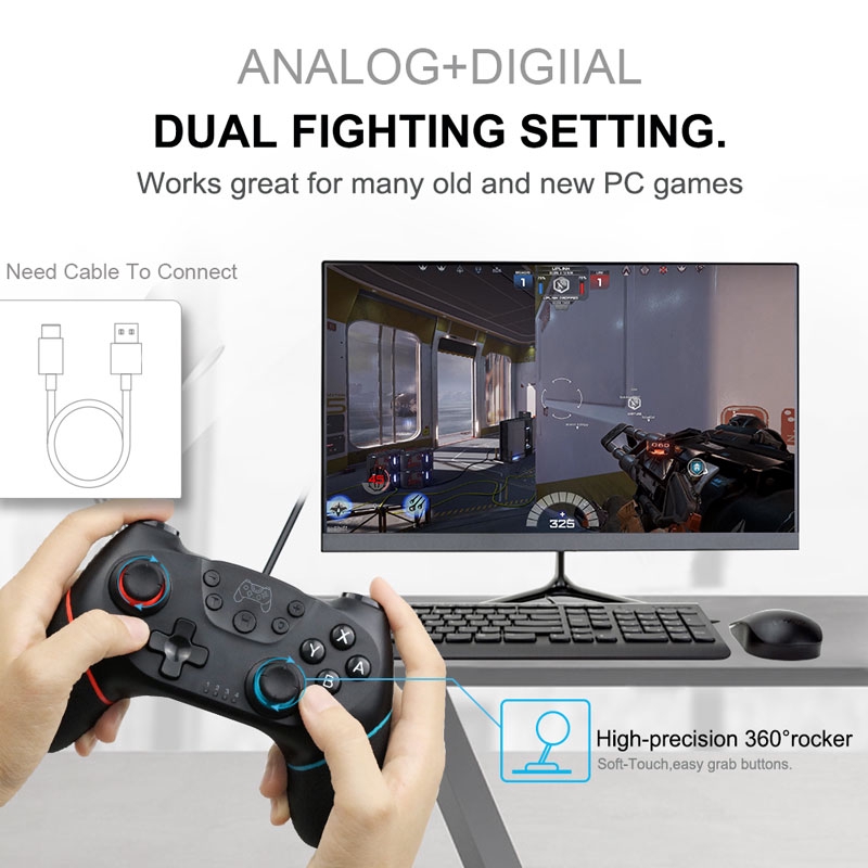 Tay Cầm Chơi Game Bluetooth Không Dây Chuyên Dụng Dành Cho Nintendo Switch Pro Ns-Switch Pro