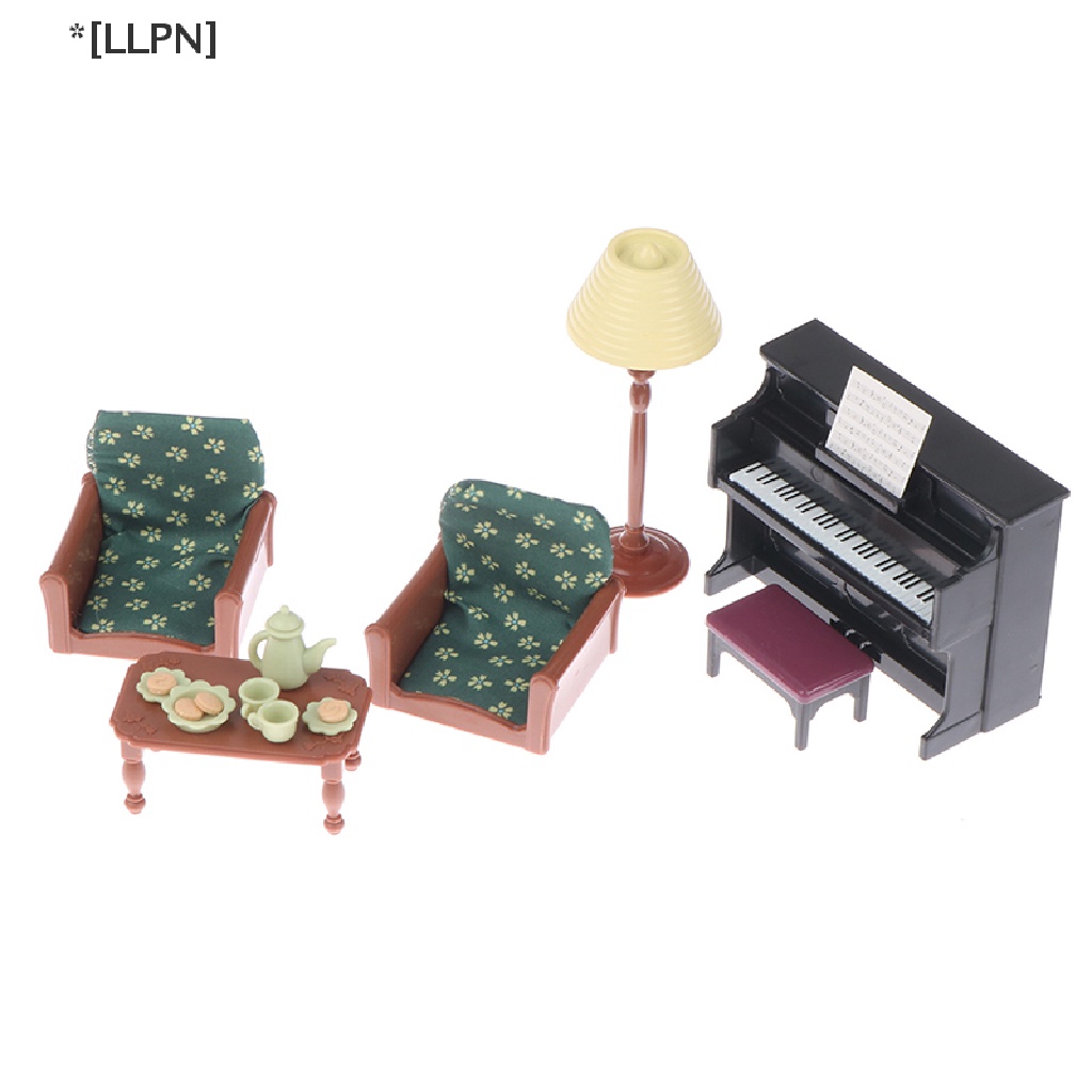 1 Set Đèn Bàn Piano Mini Tỉ Lệ 1: 12 Trang Trí Nhà Búp Bê
