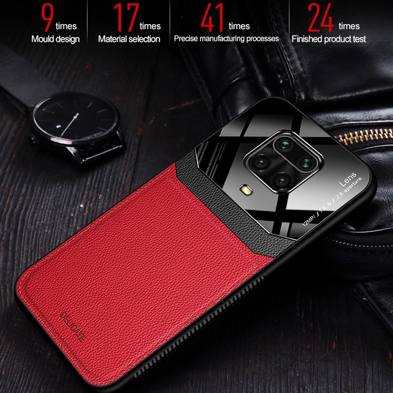 Ốp điện thoại cứng Koosuk cho Xiaomi Redmi Note 9 Pro Max 9s 9T 8 8t 10X 4G phối da