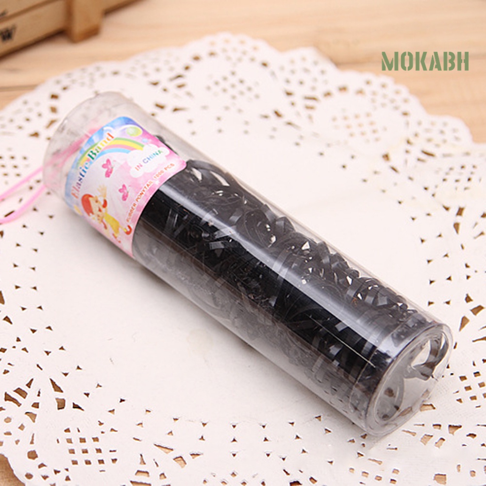 Set 220 Dây Thun Buộc Tóc Nhiều Màu Sắc Dùng Một Lần Dành Cho Bé Gái