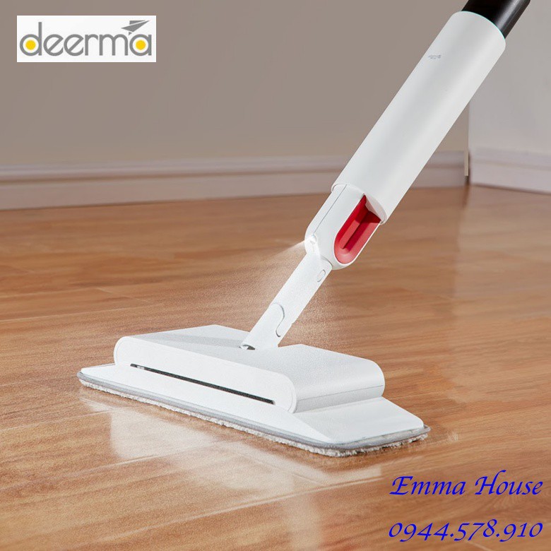 Set gie lau/Cây lau nhà kiêm máy quét bụi Deerma Sweep Mop DEM-TB900, Bảo Hành Chính Hãng 03 Tháng