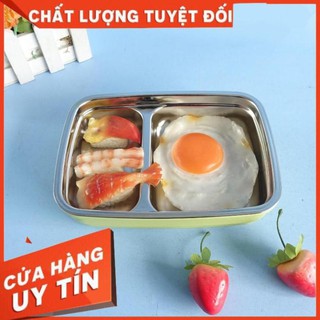 Hộp đựng cơm 1 tầng giữ nhiệt lõi inox,Hộp đựng cơm văn phòng,khay đựng cơm inox 2 ngăn
