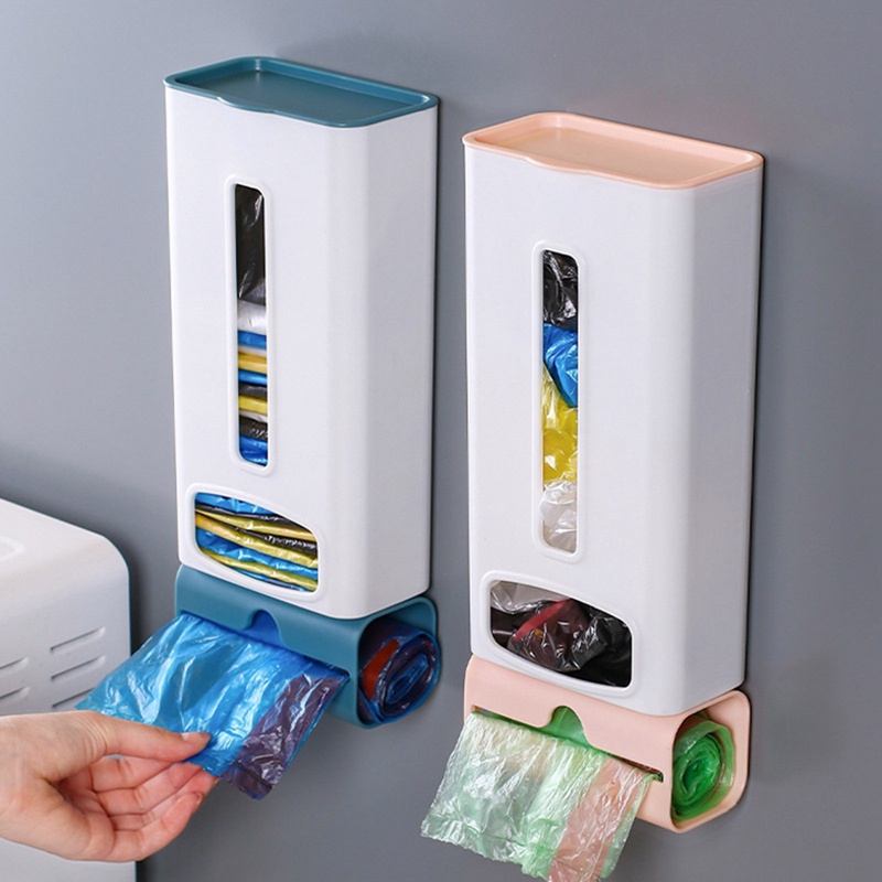 Hộp Đựng Túi Rác Gắn Tường Đa Năng Bằng Nhựa Tiện Lợi Dành Cho Nhà Bếp