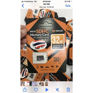 Mua Thẻ nhớ Micro SD 32gb MIXIE bảo hành 3 năm dùng cho camera  máy ảnh.