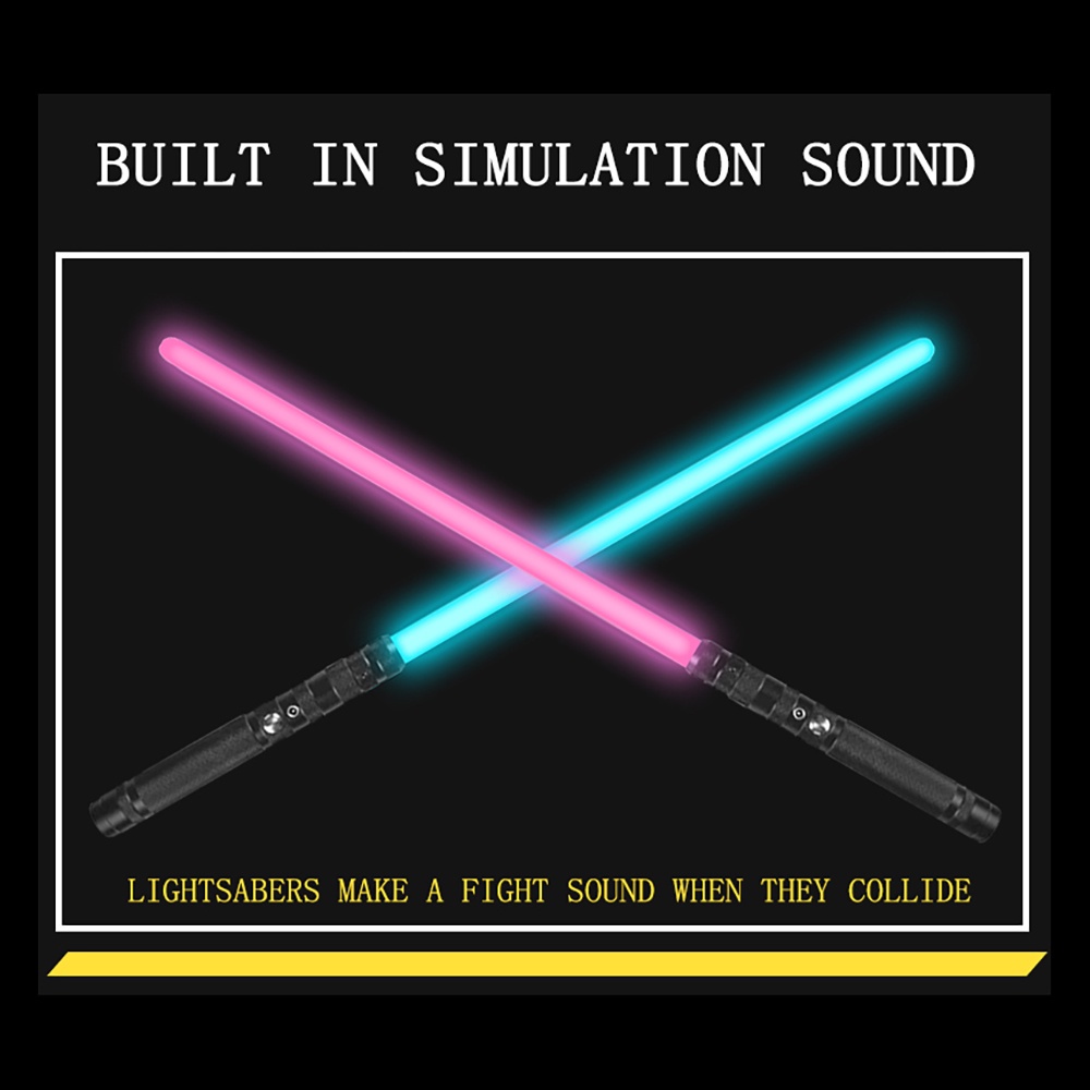 TIKTOK Star Wars RGB lightsaber 7 màu kim loại lightsaber LED flash stick đổi màu lightsaber sinh nhật quà tặng tốt nghiệp