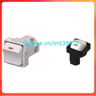 Hạt công tắc 1 chiều Sino S19 vuông và hạt 1 chiều S18 tròn