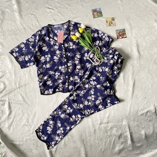 Bộ pijama lụa MANGO vải siêu mát mịn