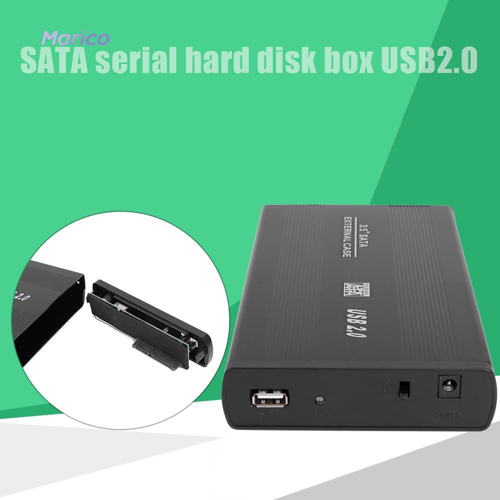 Hộp Đựng Ổ Cứng Ngoài 3.5 Inch Usb 2.0 Sang Sata 480mbps Hdd Ốp | BigBuy360 - bigbuy360.vn