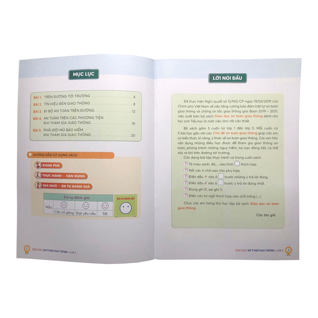 Sách Giáo dục an toàn giao thông Lớp 1