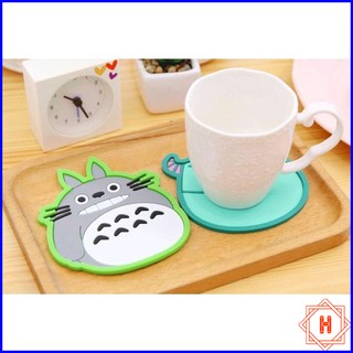 Combo 2 Miếng Lót Cốc Silicon Họa Tiết Hình Thú Sinh Động { H }