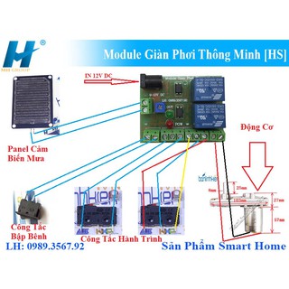 Module giàn phơi thông minh