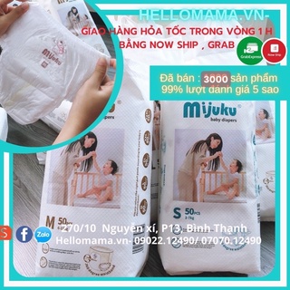 BỈM/TÃ QUẦN MIJUKU M,L,XL, 2XL_50 miếng _Hàng Chính Hãng của công ty Mijuku Việt Nam ( FREESHIP khi mua 2 bịch trở lên)