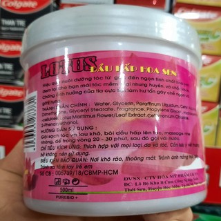 Dầu hấp dưỡng tóc hoa sen Lotus 500ml