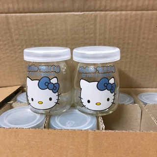Hộp 12 hũ sữa chua thuỷ tinh trắng có nắp 100 ml
