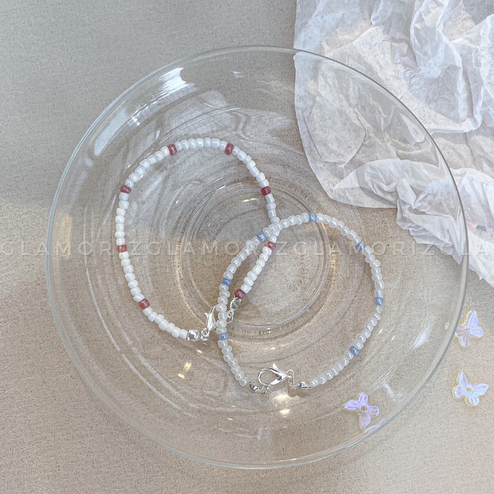 ✨ 𝑷𝑨𝑺𝑻𝑬𝑳 𝑩𝑨𝑺𝑰𝑪 ✨ Vòng tay handmade hạt cườm phong cách đơn giản nhẹ nhàng siu dễ phối đồ | Made by Glamorizzz |