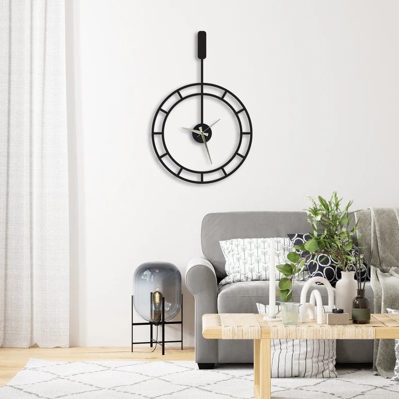 Đồng hồ treo tường Thegioipuzzle bằng kim loại bền đẹp DH012
