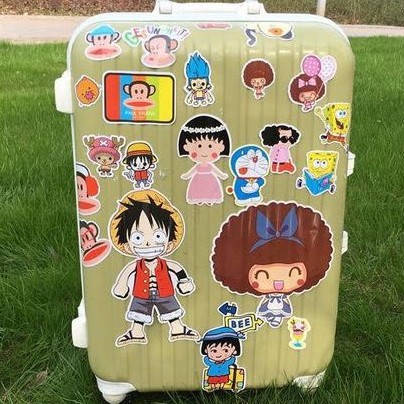 Sticker Miếng dán hoạt hình ANIME sticker dán mũ bảo hiểm, dán vali, dán laptop, dán bình nước