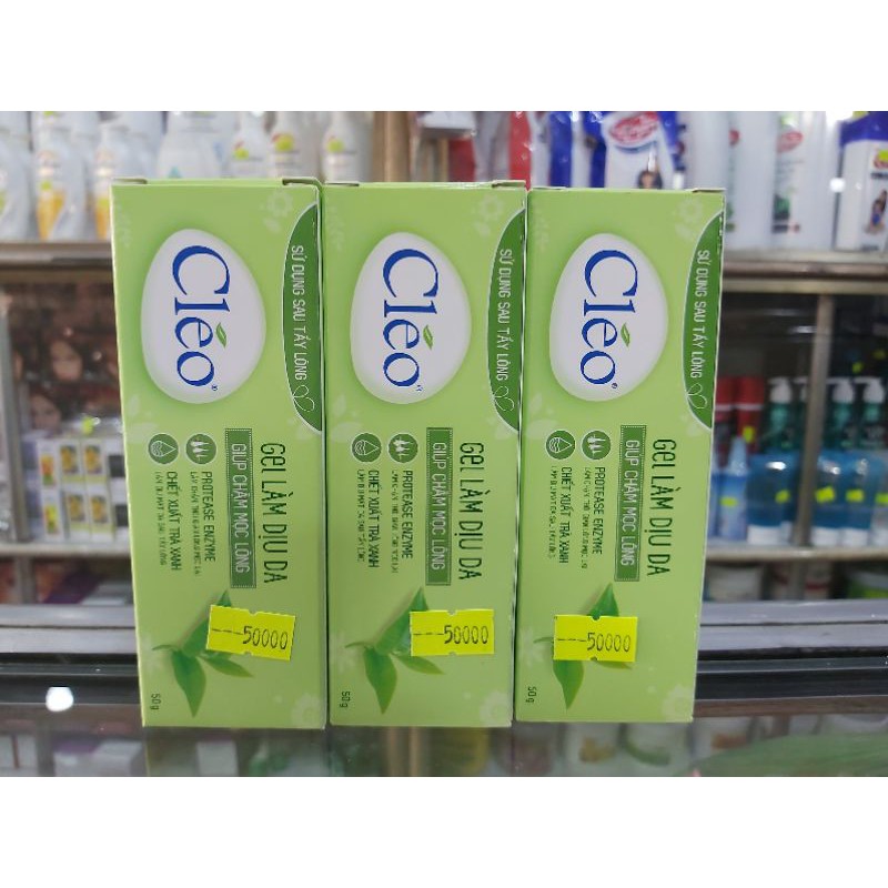 Gel làm dịu da chậm mọc lông Cleo 50g