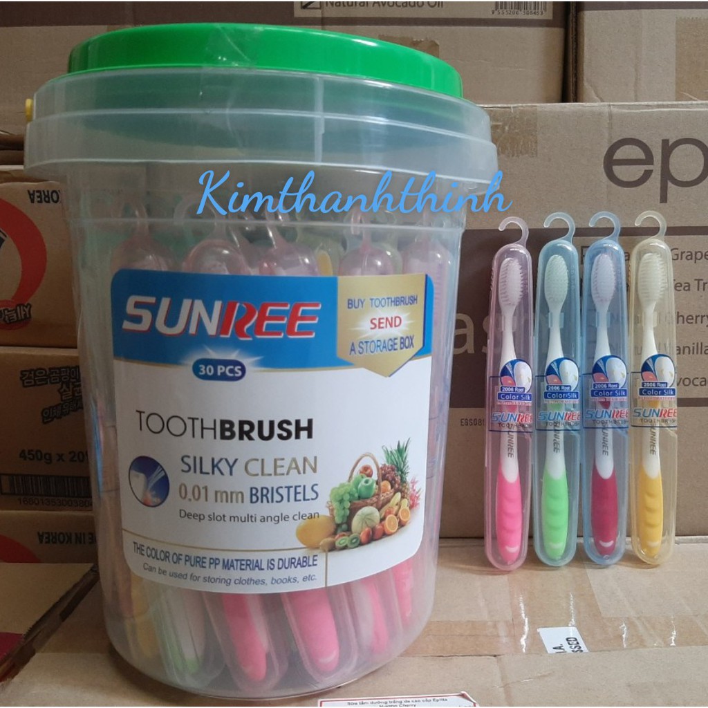 (KTT) Bàn chải đánh răng có móc treo SUNREE 0.01 mm