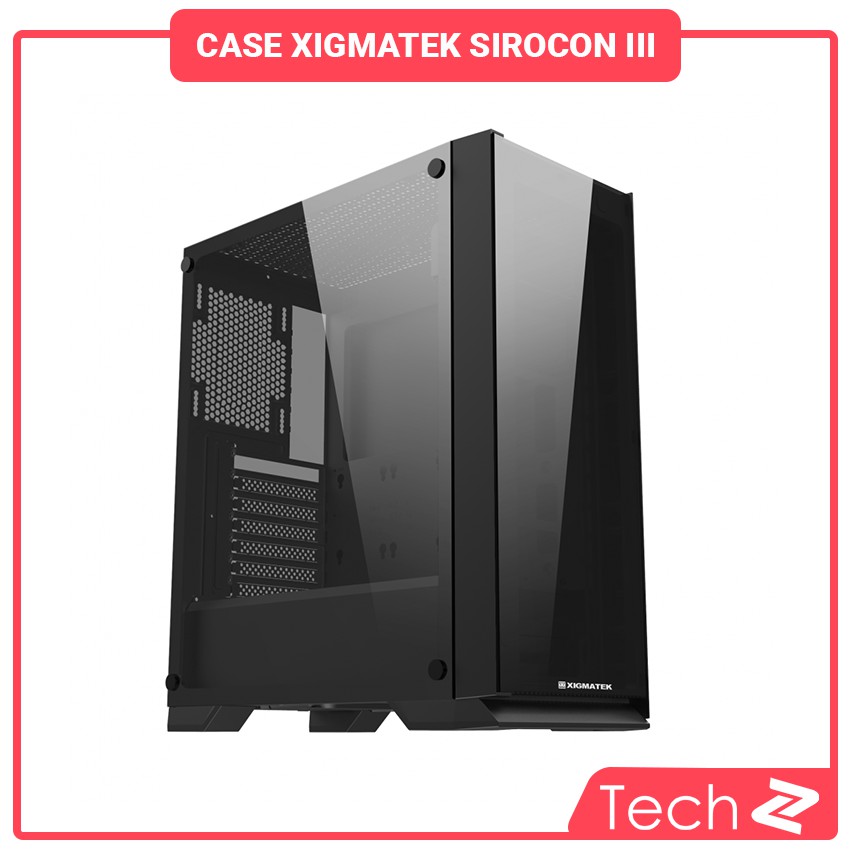 Vỏ case máy tính XIGMATEK SIROCON III 3 Fan Led Red ( ATX, Micro-ATX, ITX)