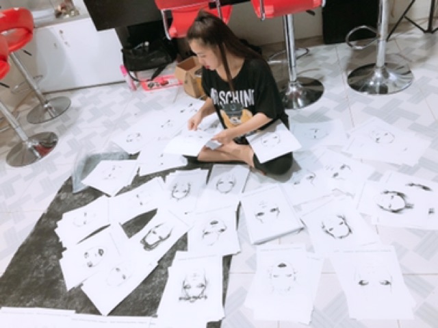 Combo 10tờ Facechart. Học makeup trên giấy. | BigBuy360 - bigbuy360.vn