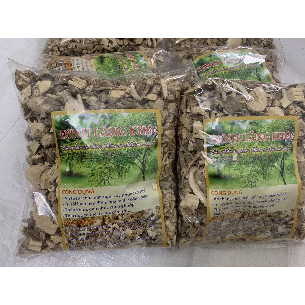 Đinh lăng khô (gói 500g), đinh lăng nếp, củ đinh lăng, thơm nức, dùng ngâm hoặc nấu nước uống