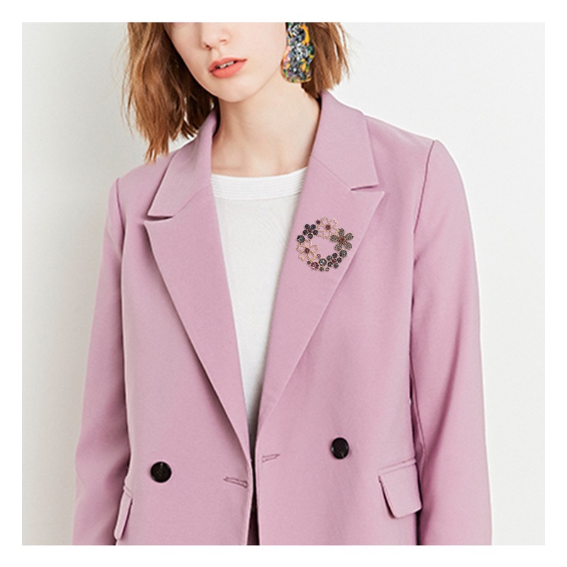 Ghim Cài Áo Hình Hoa Đính Đá Sang Trọng Cho Nữ