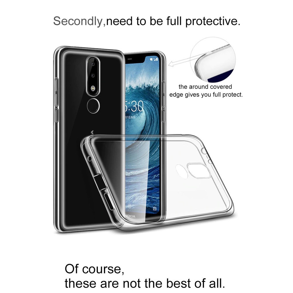 Ốp lưng dẻo Nokia 5.1 Plus / Nokia X5 Ultra Thin  - Hàng chính hãng