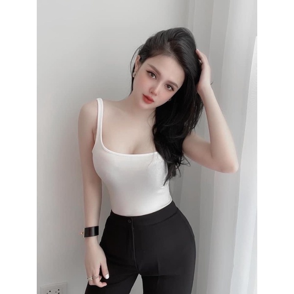 ÁO 2 DÂY CHẤT THUN LẠNH SIÊU MÁT ÔM DÁNG MS70165 (G3-6)