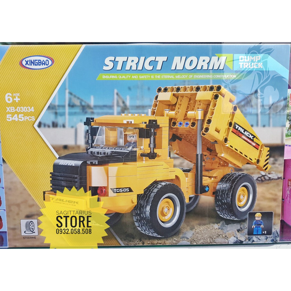 Lego Xingbao 03034 Lắp Ráp Xe Tải Hạng Nặng Tự Đổ - Heavy Duty Truck ( 545 Mảnh )