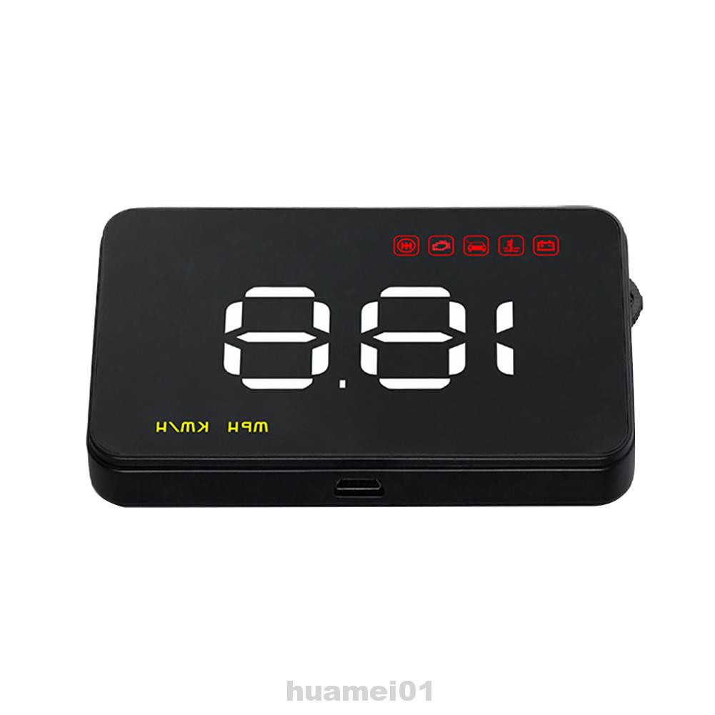 A100 Overspeed Alarm HUD Car Clear ABS Universal Electronic Head Up Display